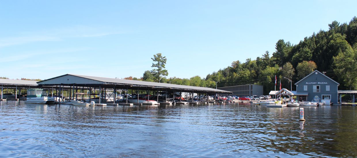 Boats and docks at the Marina